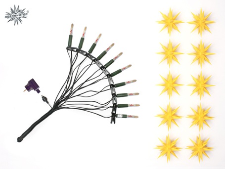 Herrnhuter Sternenketten in 8cm oder 13cm Durchmesser