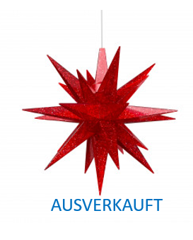 A 1e - ca. 13 cm, Kunststoff, Rot-Glitter Limited Edition 2023