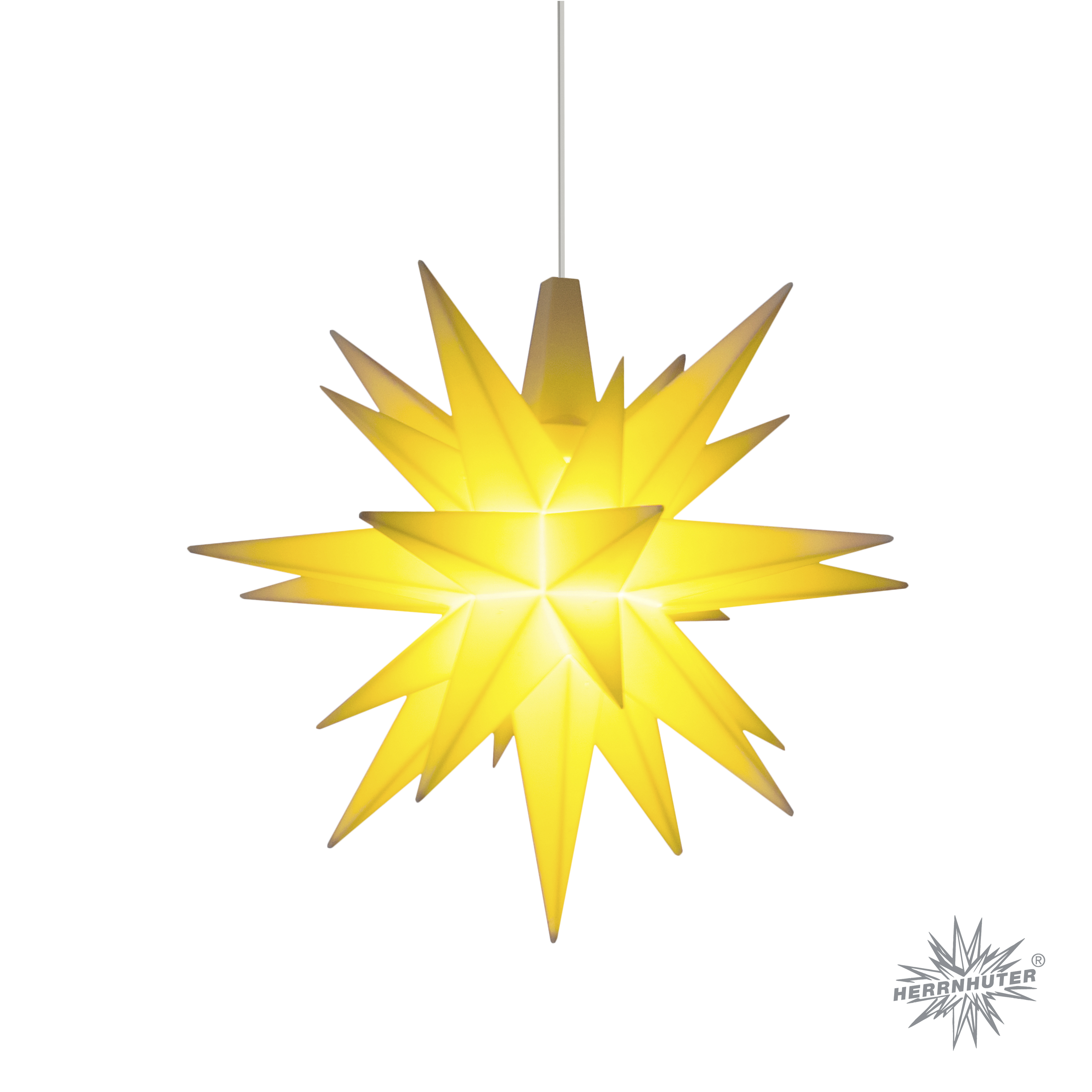 Mini Stern - ca. 8 cm, Kunststoff, gelb