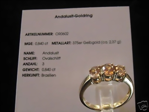 Andalusit- Goldring