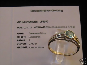Ratanakiri- Zirkon- Goldring