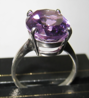 Wunderschöner opulenter Amethyst- Silberring