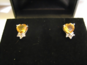 Citrin Goldohrstecker