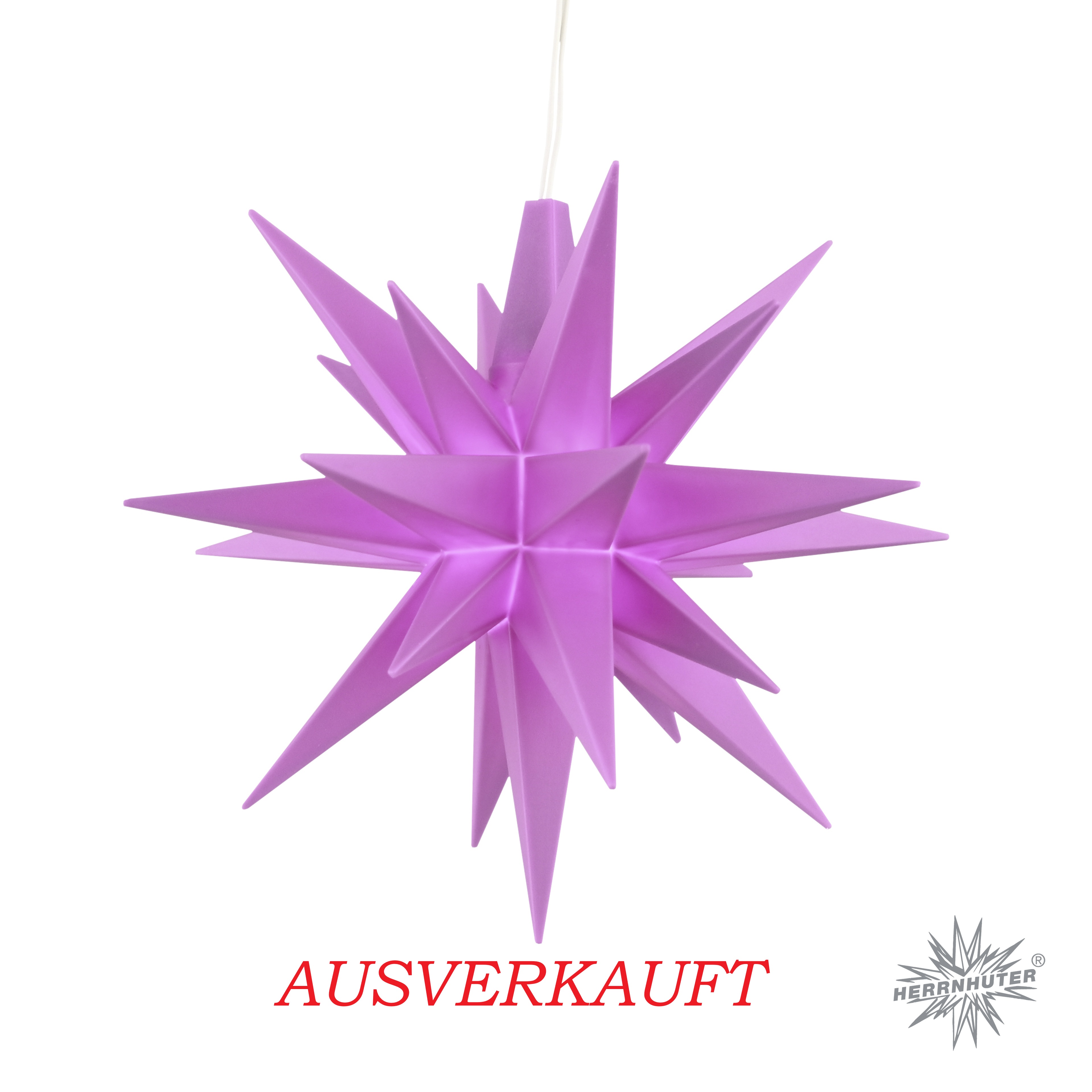 Mini Stern ca. 8 cm, Kunststoff, Violet Limited Edition 2025