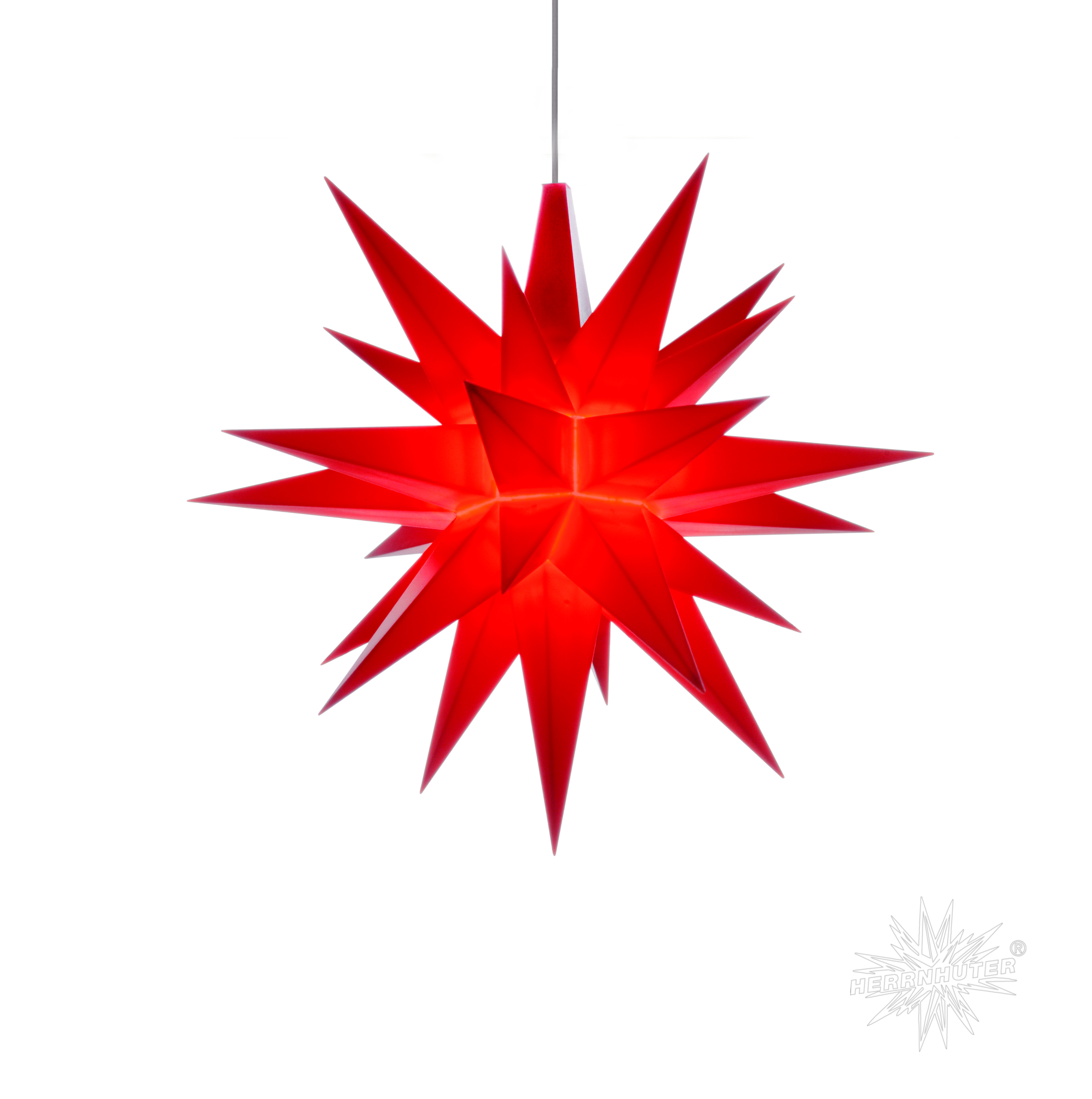 Mini Stern - ca. 8 cm, Kunststoff, rot