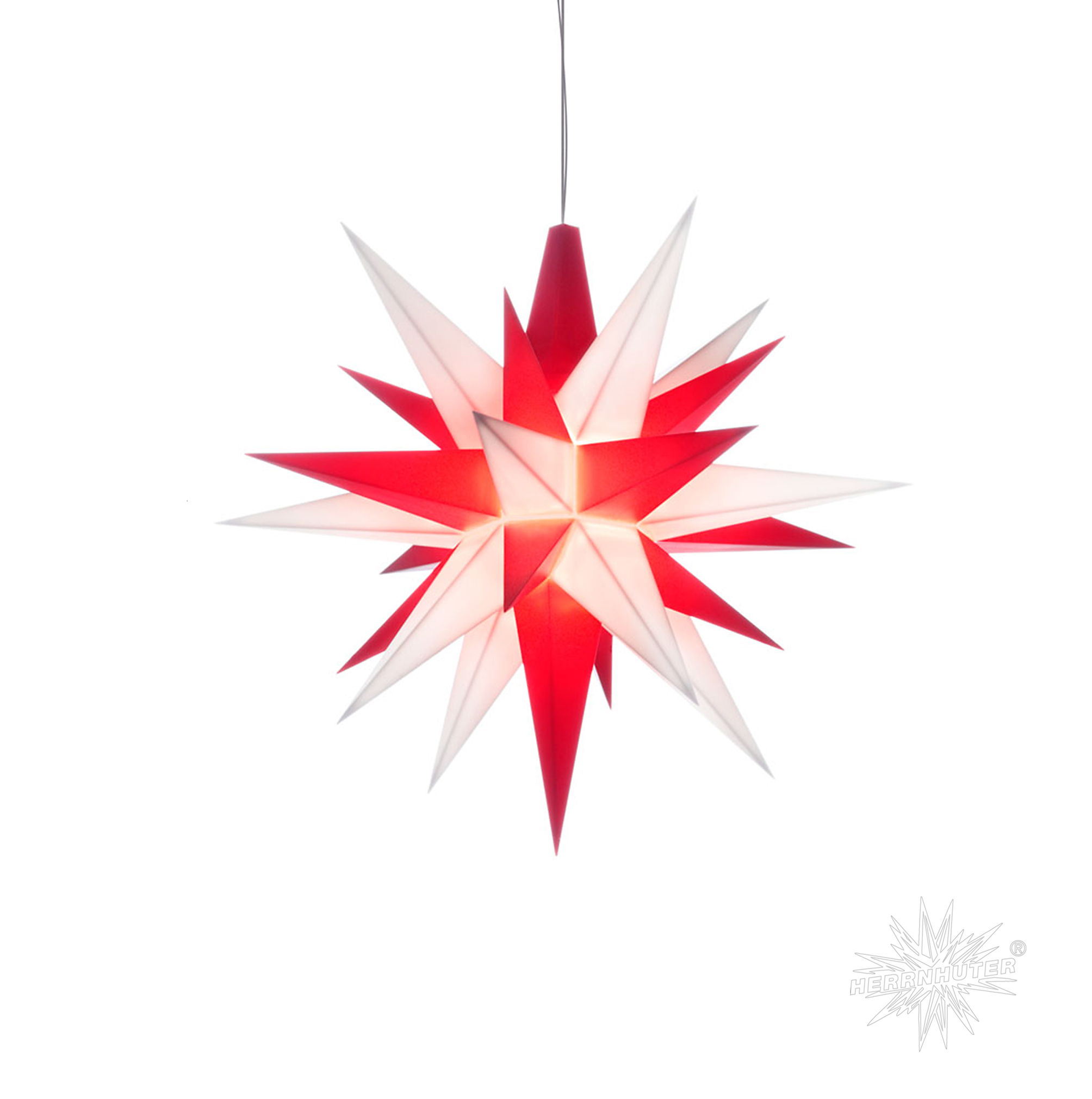 A1e - ca.13cm, Kunststoff, weiss-rot
